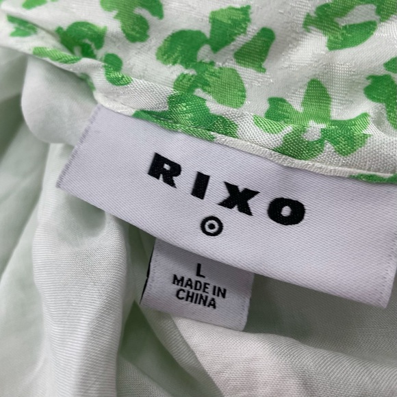 RIXO green floral animal print slip dress size M XS Medium or L Large NWT - Picture 9 of 11